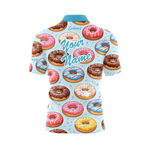 Blue Doughnut Fast Track CoolWick Bowling Jersey - Image 3