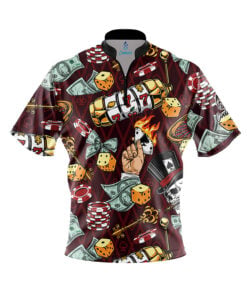 Fortune and Flames Fast Track CoolWick Bowling Jersey