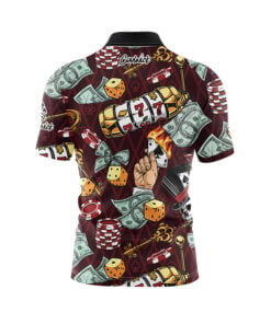Alternative view of Fortune and Flames Fast Track CoolWick Bowling Jersey