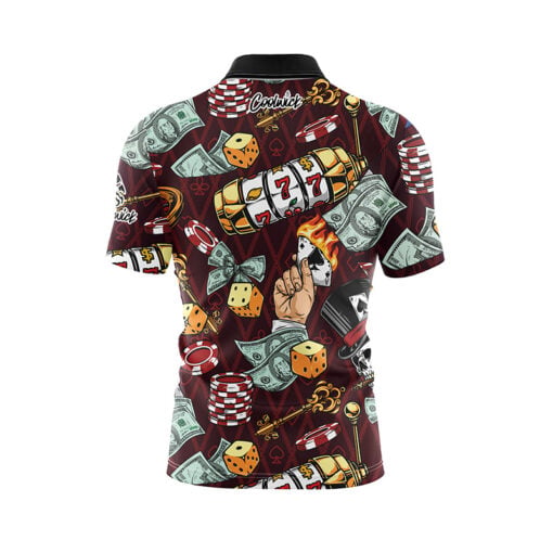 Fortune and Flames Fast Track CoolWick Bowling Jersey - Image 2
