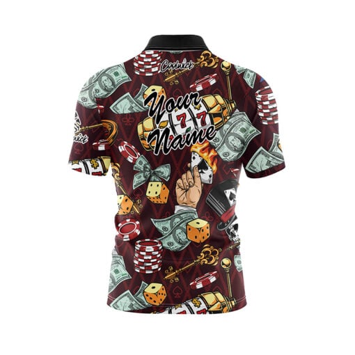 Fortune and Flames Fast Track CoolWick Bowling Jersey - Image 3