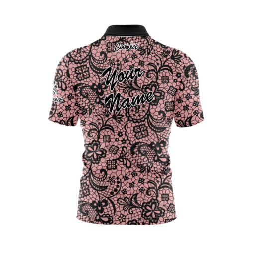 Pink Lace Fast Track CoolWick Bowling Jersey - Image 3