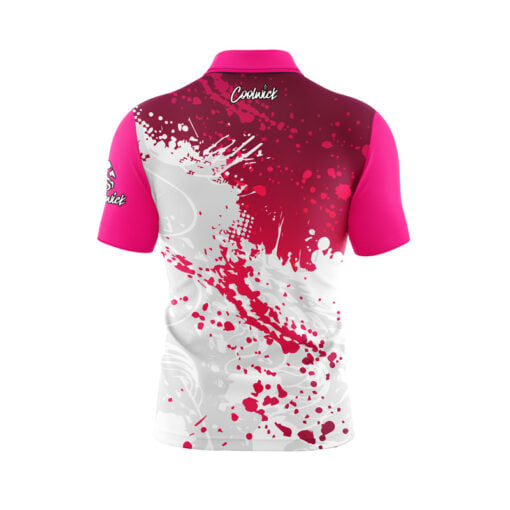 Pink Ocean Spray Fast Track CoolWick Bowling Jersey - Image 2