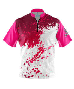Pink Ocean Spray Fast Track CoolWick Bowling Jersey