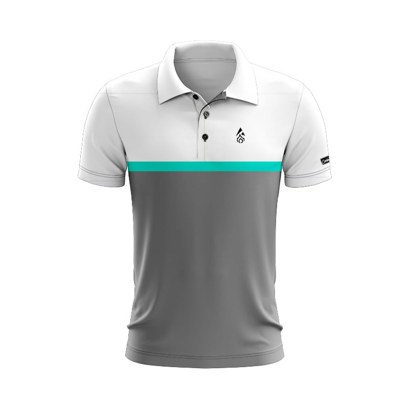 CoolWick First Round Everyday Button Polo