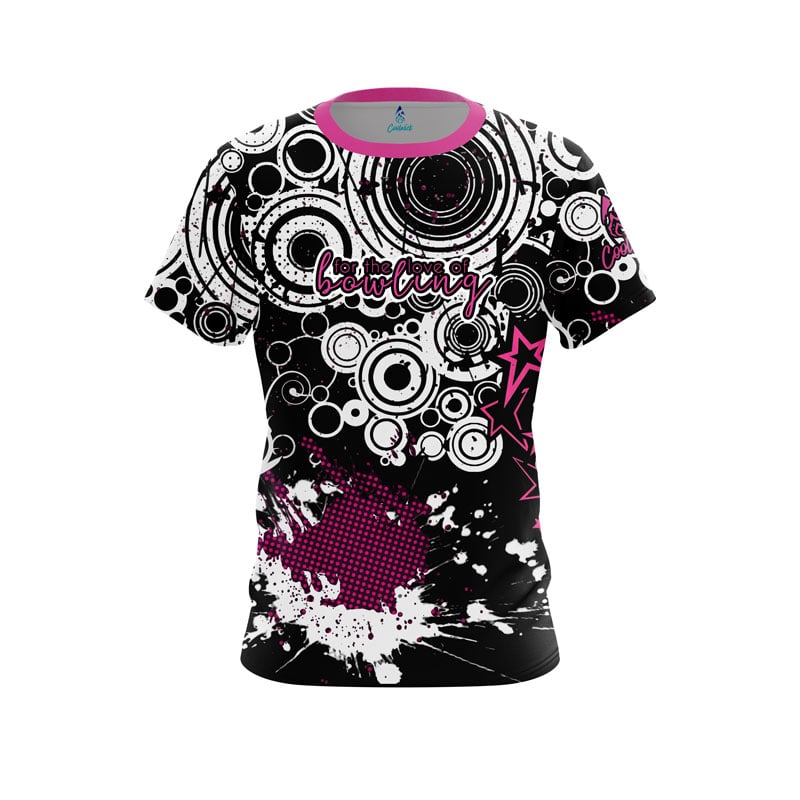 Jennifer Mauerman Stereo Love Pink CoolWick Bowling Jersey