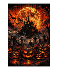 Plain Harvest of Horror Bowling Towel