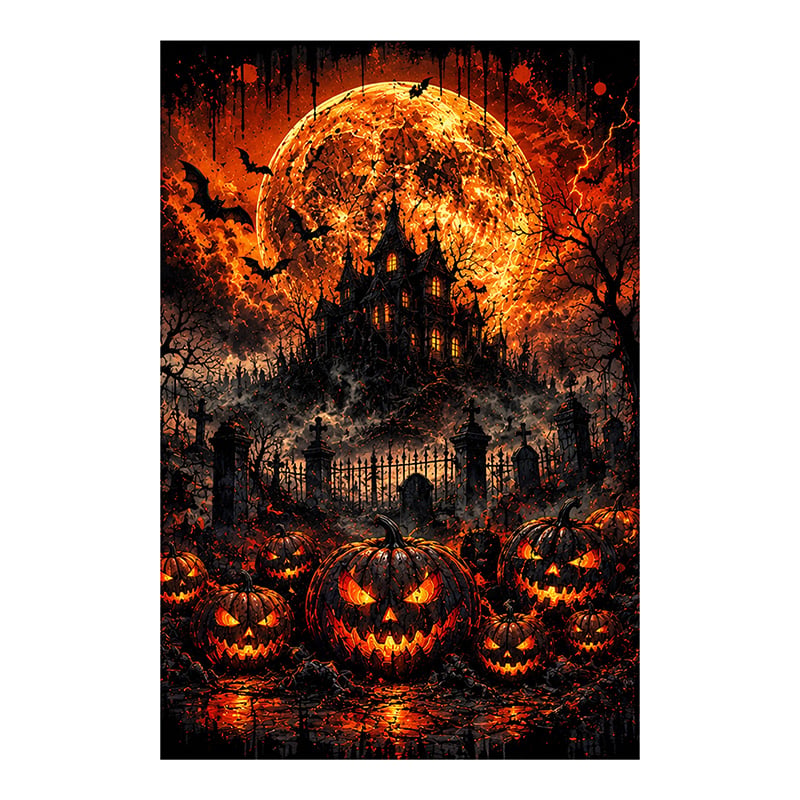 Plain Harvest of Horror Bowling Towel