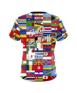 Alternative view of Hammer Jakob Butturff All Over the World CoolWick Bowling Jersey