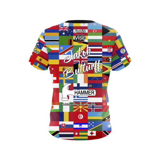 Hammer Jakob Butturff All Over the World CoolWick Bowling Jersey - Image 2