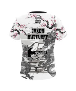 Alternative view of Hammer Jakob Butturff Japanese Dragon CoolWick Bowling Jersey