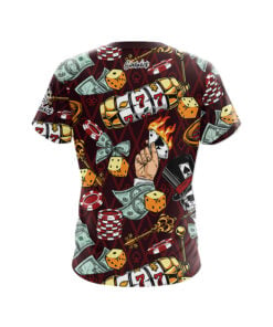 Alternative view of Fortune and Flames CoolWick Bowling Jersey