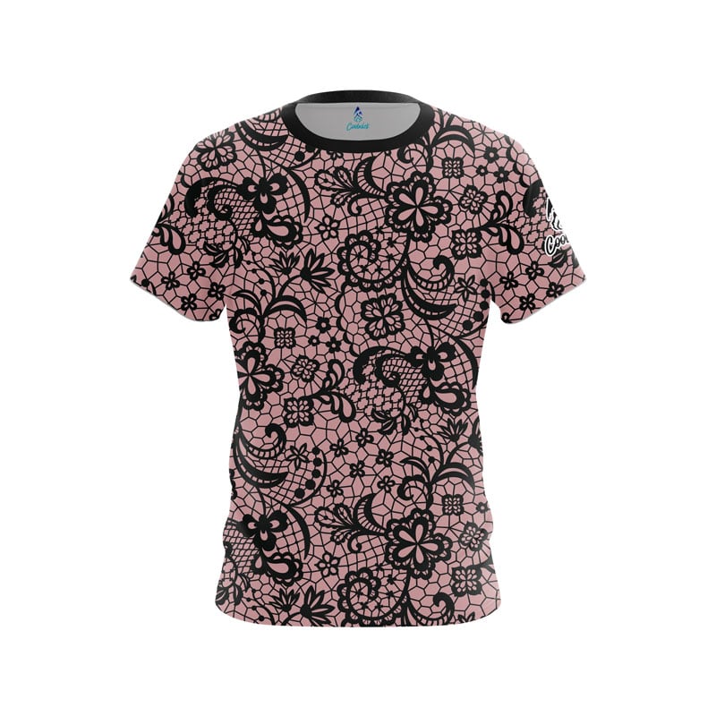 Pink Lace CoolWick Bowling Jersey