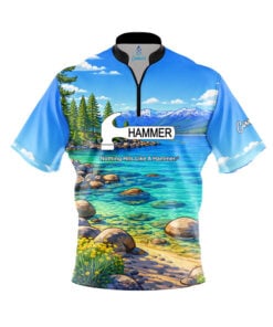 Hammer Lake Tahoe Quick Ship CoolWick Sash Zip Bowling Jersey
