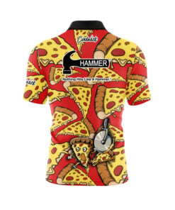 Alternative view of Hammer Pizza Party Quick Ship CoolWick Sash Zip Bowling Jersey