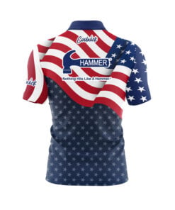 Alternative view of Hammer USA Freedom Quick Ship CoolWick Sash Zip Bowling Jersey