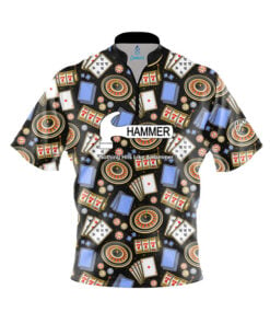 Hammer Reno Casino Quick Ship CoolWick Sash Zip Bowling Jersey