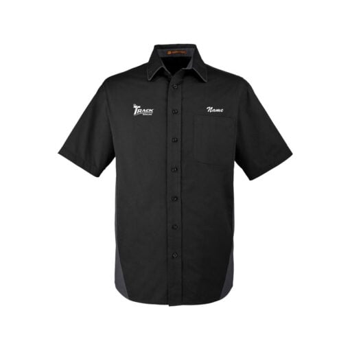 Track Men's Vintage Button Up Pocket Polo - Image 5