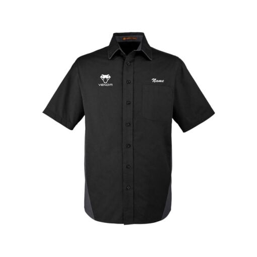 Motiv Venom Men's Vintage Button Up Pocket Polo - Image 5