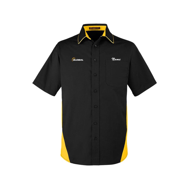 900 Global Men's Vintage Button Up Pocket Polo