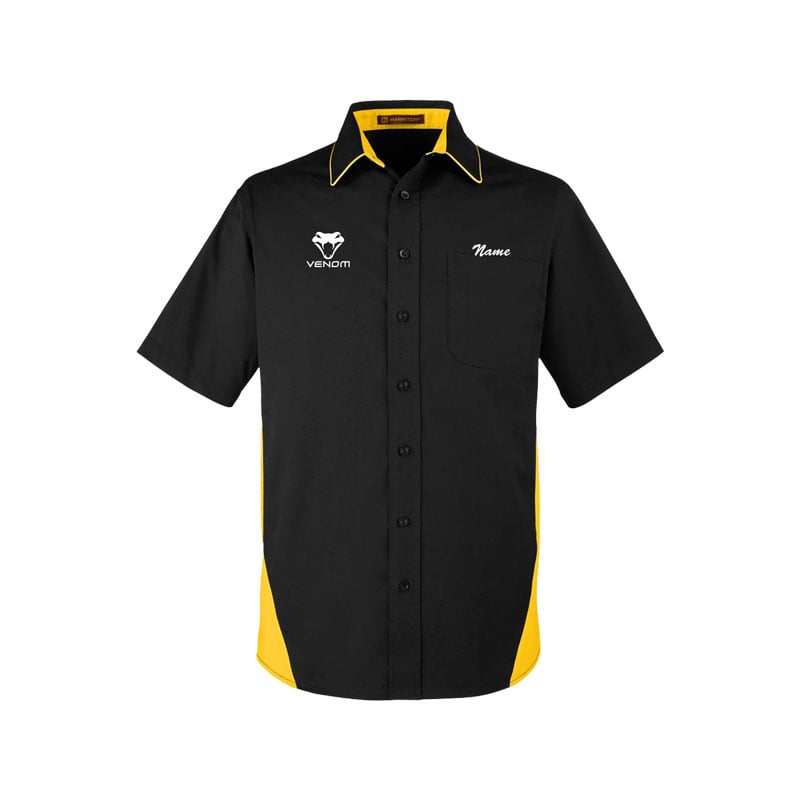 Motiv Venom Men's Vintage Button Up Pocket Polo