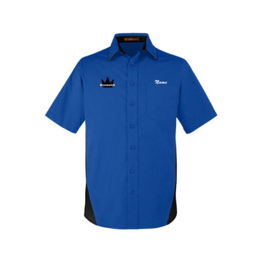 Brunswick Men's Vintage Button Up Pocket Polo - Image 2
