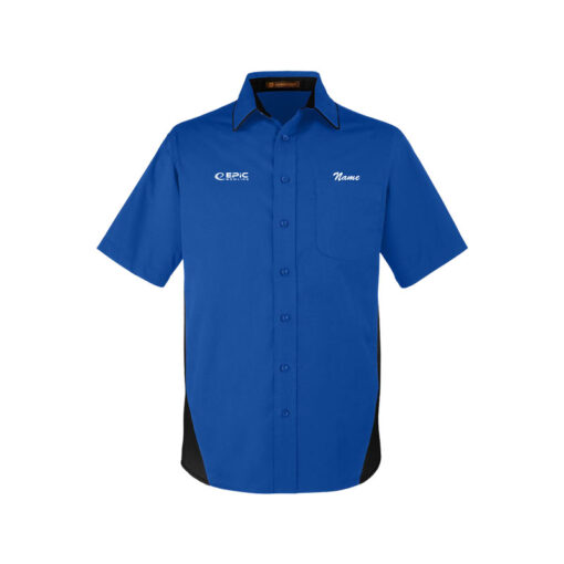 Epic Men's Vintage Button Up Pocket Polo - Image 2