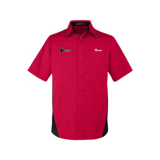 Hammer Men's Vintage Button Up Pocket Polo - Image 2