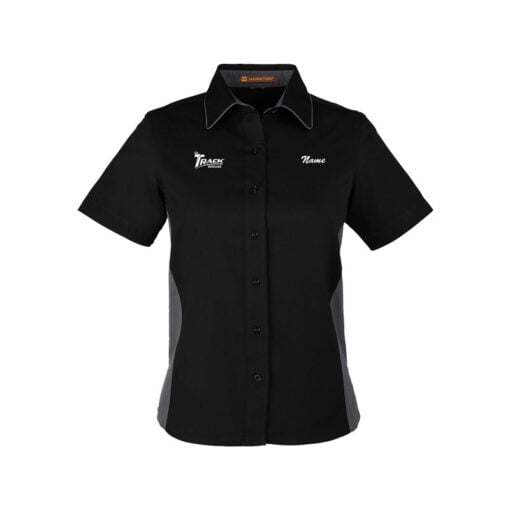 Track Women's Vintage Button Up Polo - Image 5