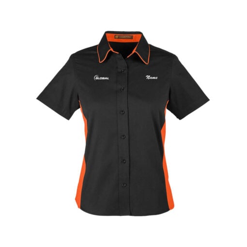 900 Global Women's Vintage Button Up Polo - Image 4