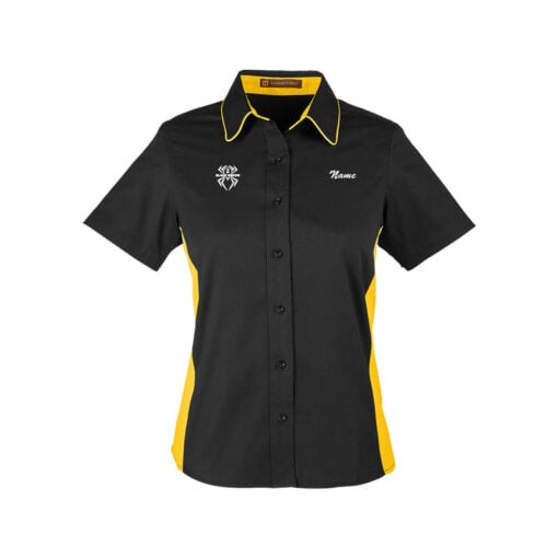 Hammer Black Widow Women's Vintage Button Up Polo - Image 3