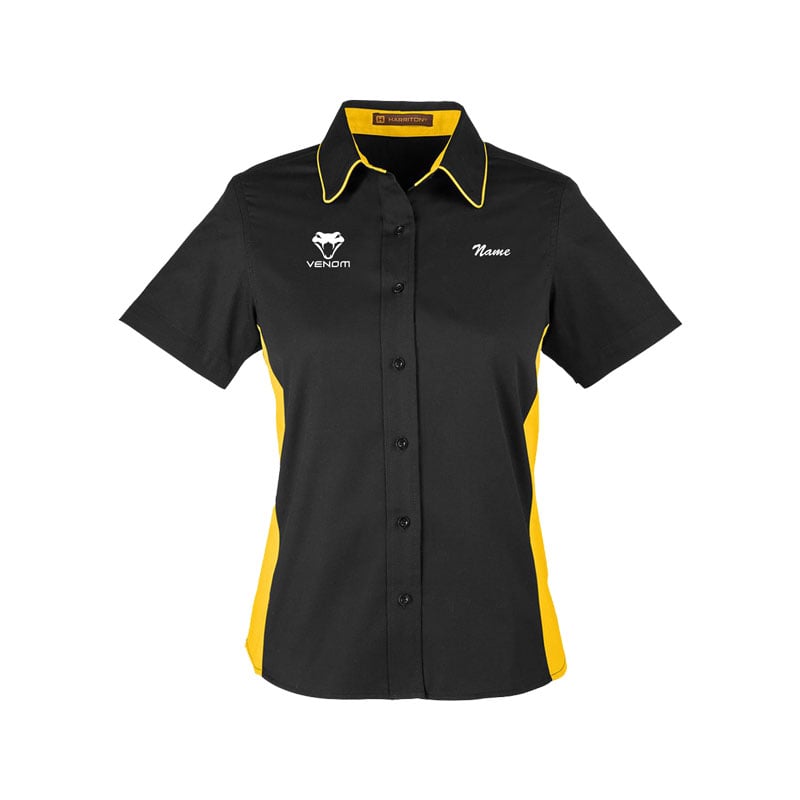 Motiv Venom Women's Vintage Button Up Polo