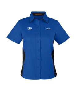 Motiv Women's Vintage Button Up CoolWick Bowling Polo