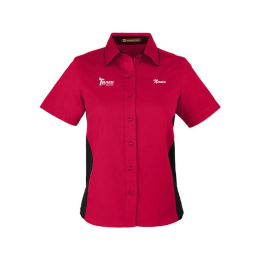 Track Women's Vintage Button Up Polo - Image 2
