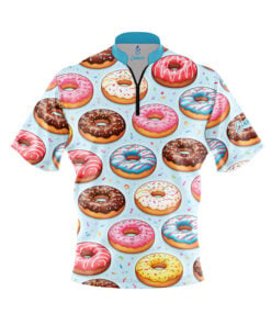 Blue Doughnut Fast Track CoolWick Bowling Jersey