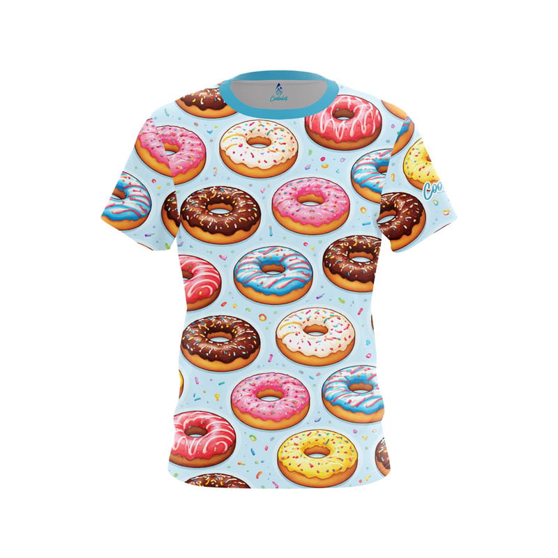 Blue Doughnut CoolWick Bowling Jersey