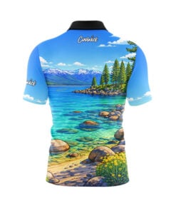 Alternative view of Lake Tahoe Fast Track CoolWick Bowling Jersey