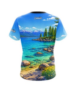 Alternative view of Lake Tahoe CoolWick Bowling Jersey