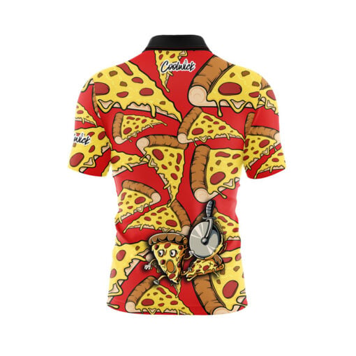 Pizza Party Fast Track CoolWick Bowling Jersey - Image 2