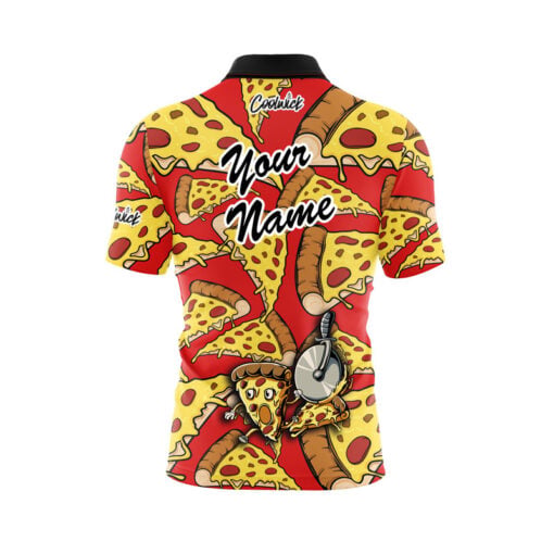 Pizza Party Fast Track CoolWick Bowling Jersey - Image 3