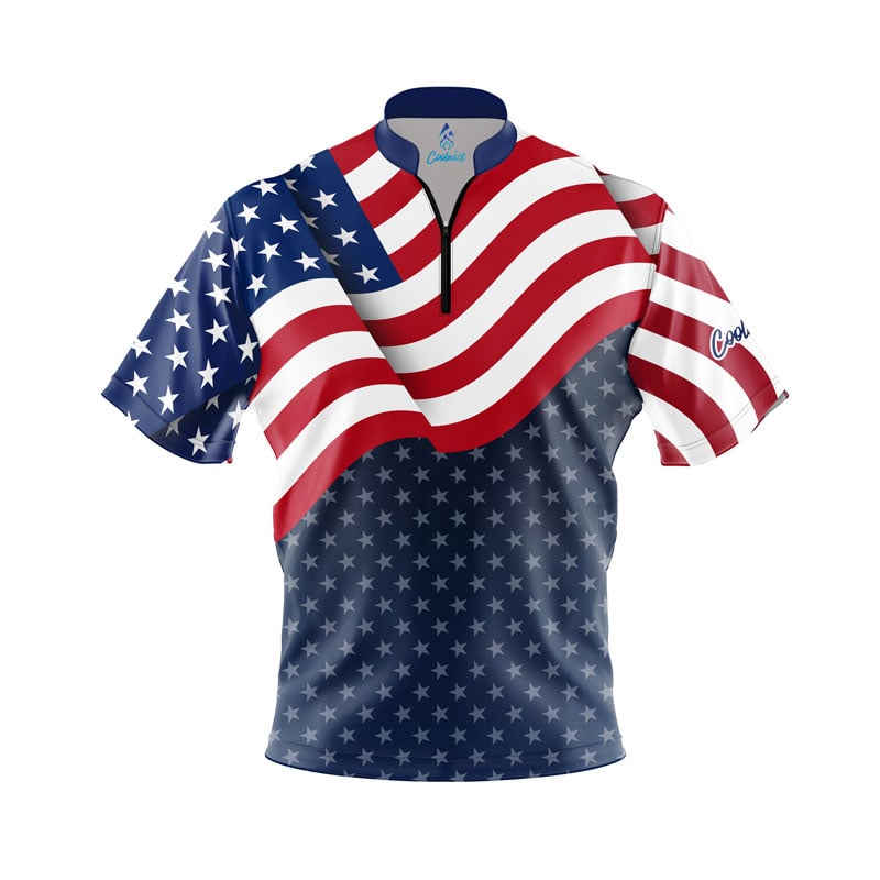 USA Freedom Fast Track CoolWick Bowling Jersey
