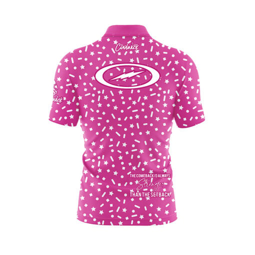 Storm Paint the Lanes Pink Confetti Fast Track CoolWick Bowling Jersey - Image 2
