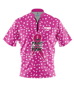 Storm Paint the Lanes Pink Confetti Fast Track CoolWick Bowling Jersey