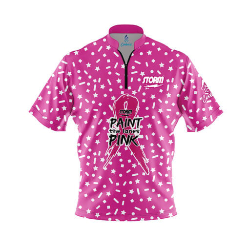 Storm Paint the Lanes Pink Confetti Fast Track CoolWick Bowling Jersey