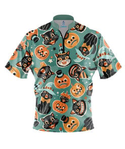 Meow-loween Party Fast Track CoolWick Bowling Jersey