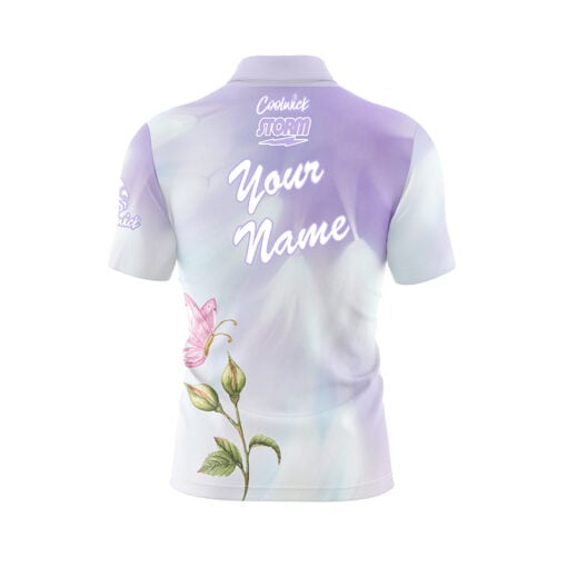 Storm Paint the Lanes Pink Petals and Pins Fast Track CoolWick Bowling Jersey - Image 3