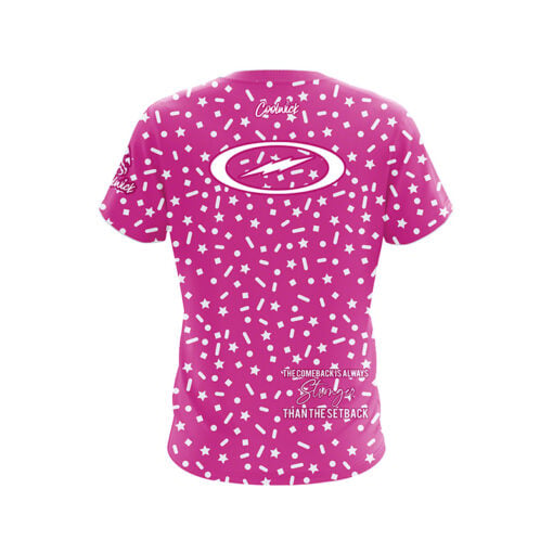 Storm Paint the Lanes Pink Confetti CoolWick Bowling Jersey - Image 2