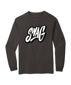 Swag CoolWick Men's Comfort Colors Long Sleeve Tee - Pepper