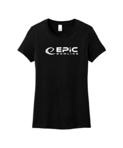 Epic CoolWick Women's Perfect Weight Bowling T-Shirt - Jet Black