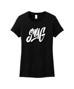 Swag CoolWick Women's Perfect Weight Bowling T-Shirt - Jet Black